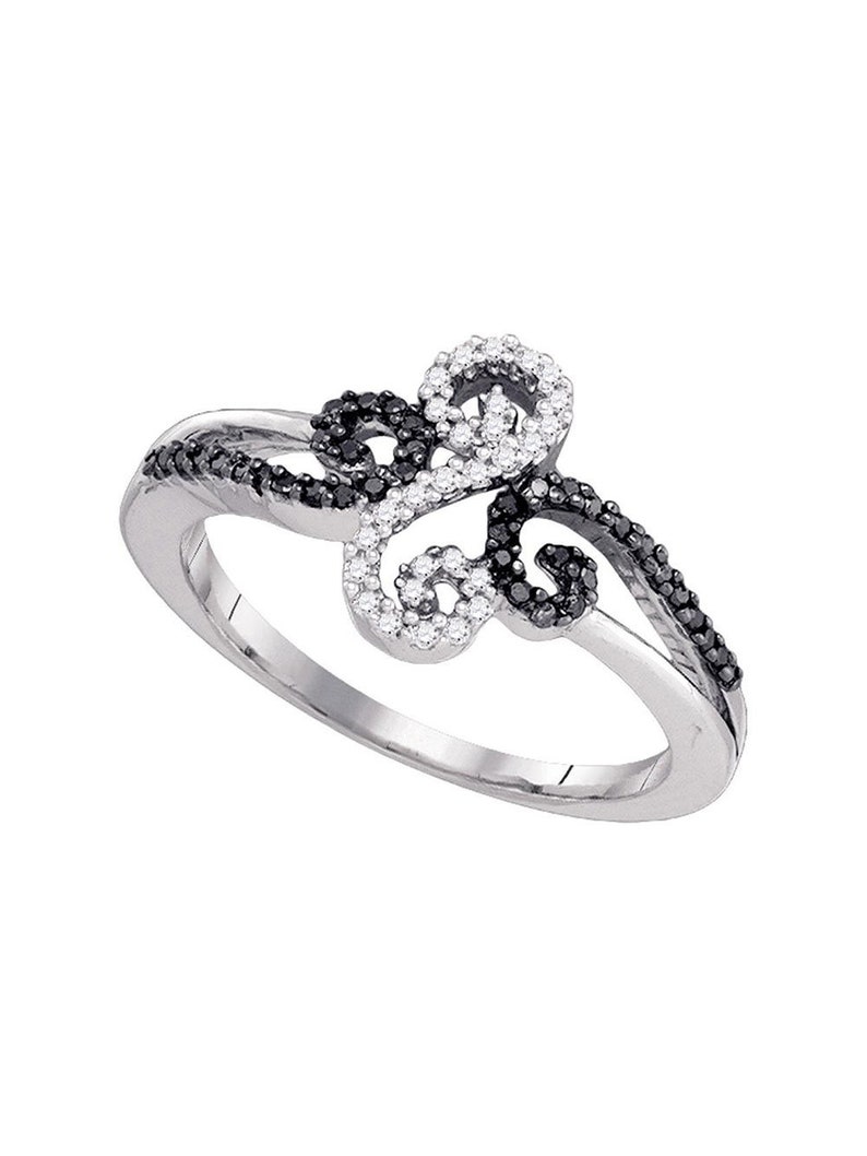 10kt White Gold Womens Round Diamond Two-tone Dolphin Mom Pendant .01 Cttw 10kt White Gold Womens Round Diamond Two-tone Dolphin Mom Pendant .01 Cttw