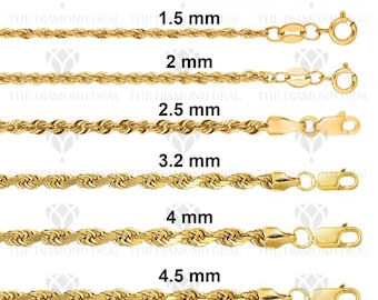 K&C 10k Yellow Gold #1 Sis Charm on a 14K Yellow Gold Carded Rope Chain Necklace 