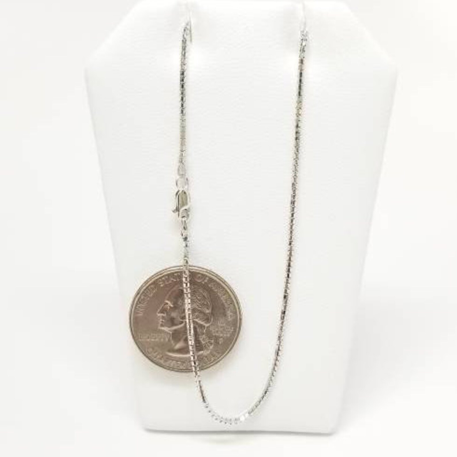 14K Yellow or White Gold 1.3mm Shiny Diamond Cut Ice Chain Etsy