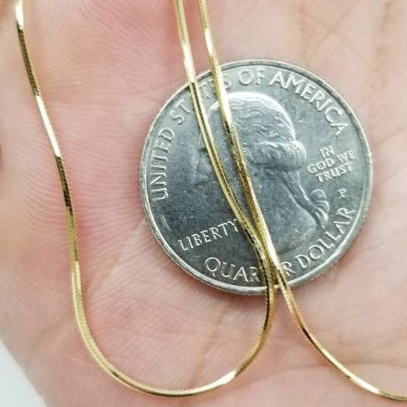 14K Yellow Gold Solid Octagonal Shiny 