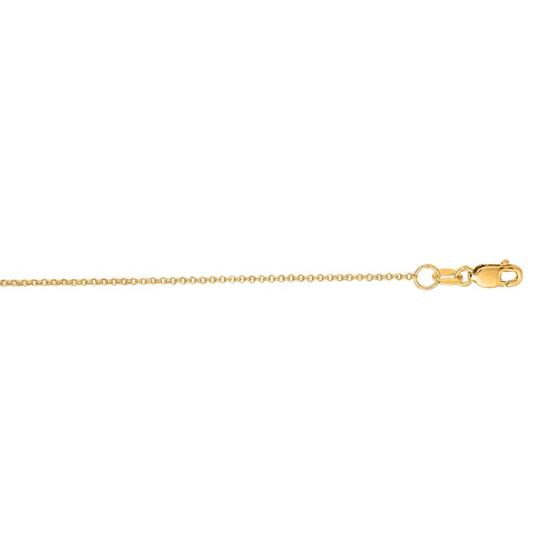 18 inch 20 inch 14K White Gold 1.5 Rolo Chain in 16 inch