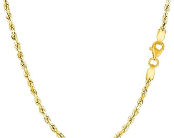 with Secure Lobster Lock Clasp Jewel Tie 10k Yellow Gold 1.65mm Diamond-Cut Cable Chain Necklace with Secure Lobster Lock Clasp Jewel Tie 10k Yellow Gold 1.65mm Diamond-Cut Cable Chain Necklace