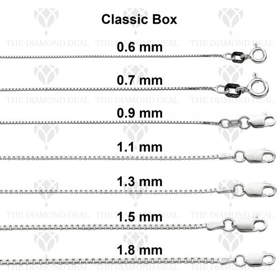 925 REAL Sterling Silver Classic Box 
