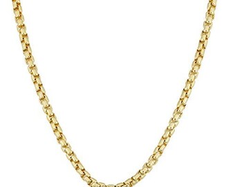 SOLID Gold 1.7mm Shiny Round-box 
