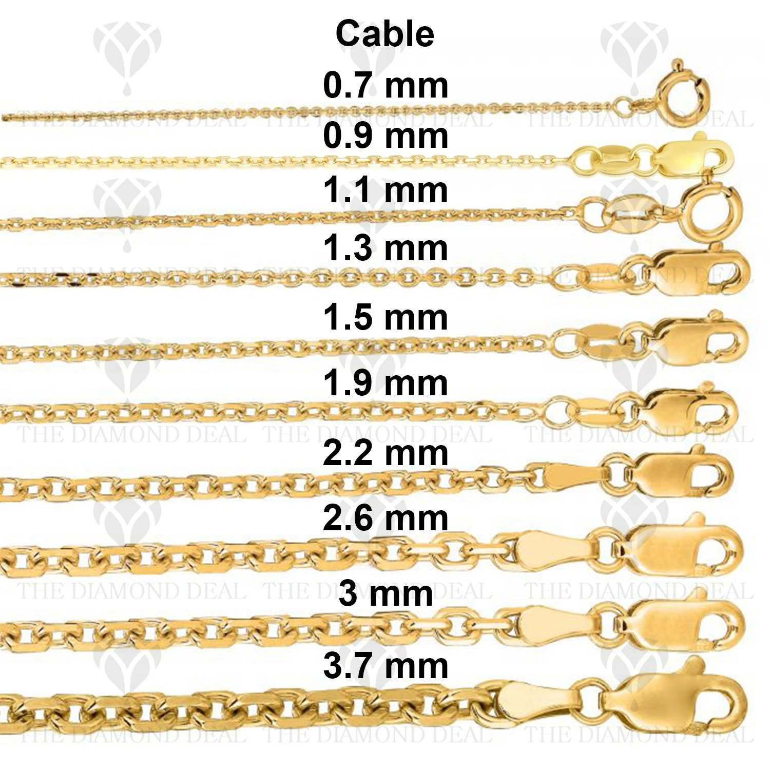 Solid 14K Yellow Gold Diamond Cut Oval 