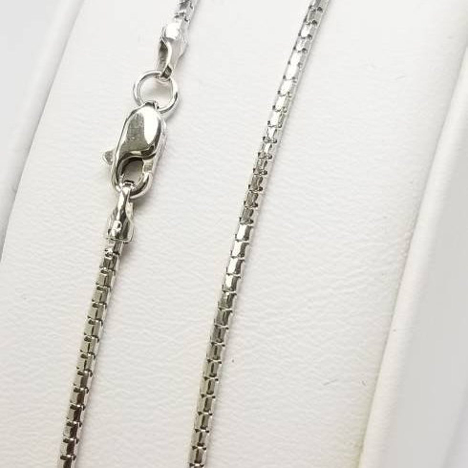 14K Yellow or White Gold 1.3mm Shiny Diamond Cut Ice Chain Etsy