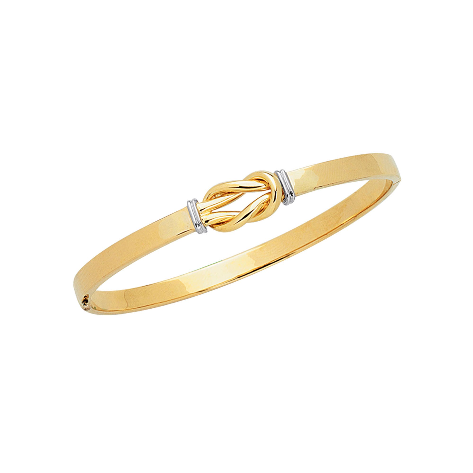 14K 7 Yellowwhite Gold 4.75mm Shiny Loop Top Fancy | Etsy