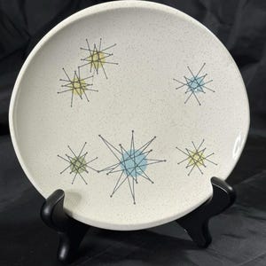 Vintage Franciscan Atomic Starburst Bread & Butter Plate 6.5&quot; MCM Retro