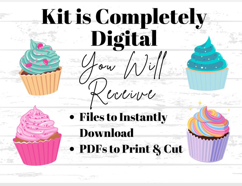 Kindness Cupcake Bulletin Board Kit Printable Instant Download image 4