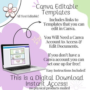 Canva editable template edit text to customize your posters