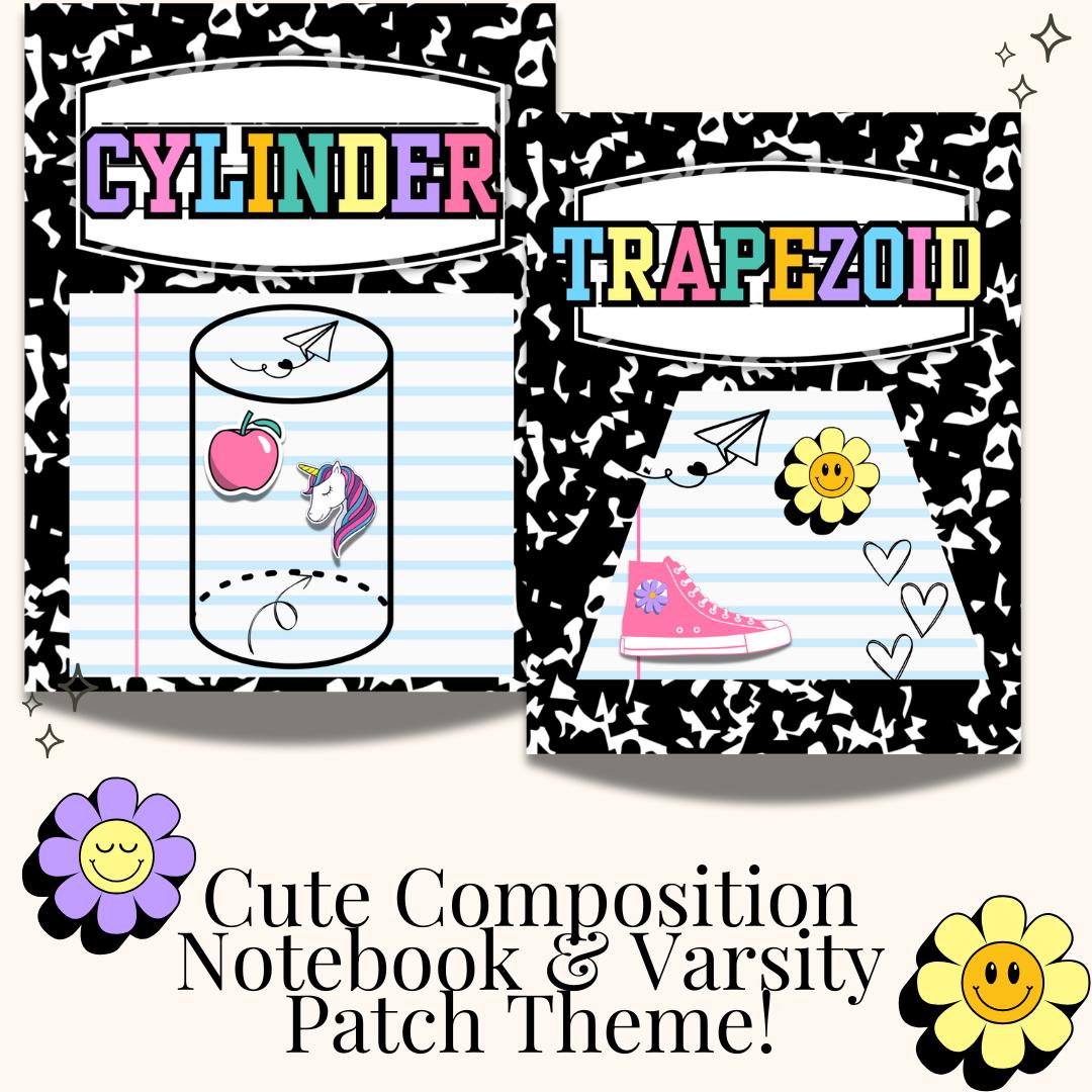 Shape Posters: Composition Notebook Classroom Decor (digital Download ...