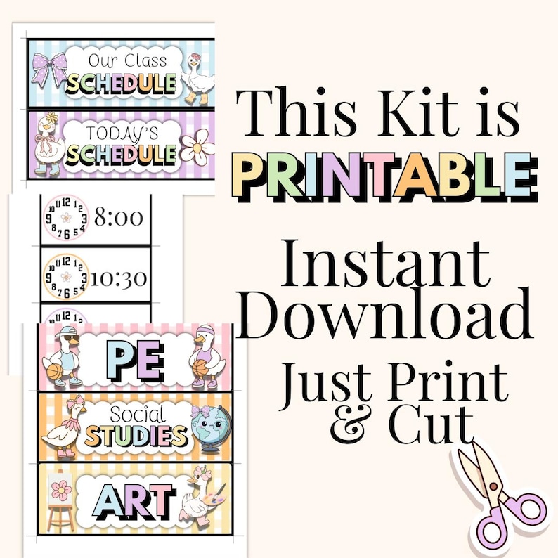 this kit is printable instant download just edit print and cut