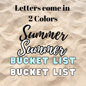 Summer Bulletin Board Kit Summer Bucket List Printable Instant Download image 5