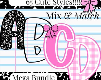 Pastel Bulletin Board Letters: Composition Notebook Theme (Printable PDF Set