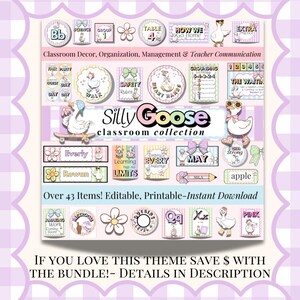 save money with the bundle silly goose classroom decor bundle