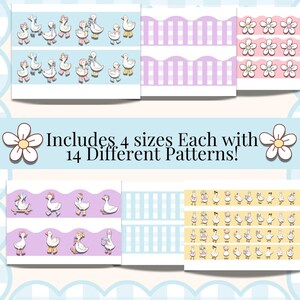 4 sizes each with 14 different designs for classroom borders