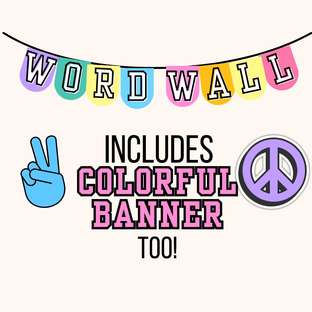 Editable Classroom Word Wall Posters: Composition Notebook Theme ...