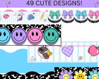 Zusammensetzung Notebook Bulletin Board Borders: Klassenzimmer Dekor Bundle (druckbare digitale Download