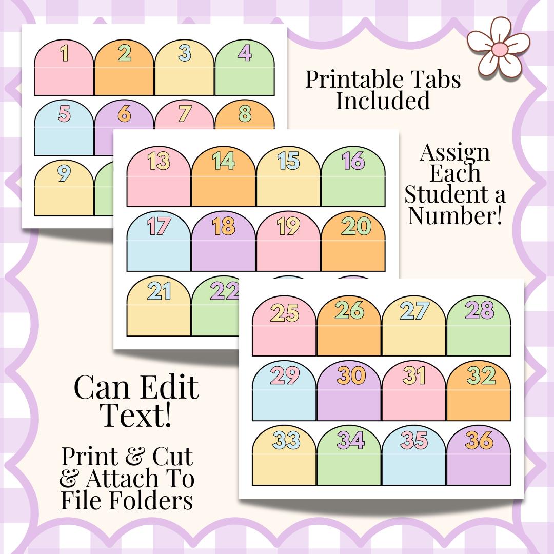 Classroom Mailbox Labels Silly Goose Theme Student Data Labels Class ...
