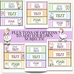 includes options to add your own subjects to create a custom class schedule