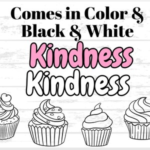 Kindness Cupcake Bulletin Board Kit Printable Instant Download image 5