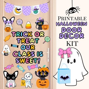 Halloween Classroom Door Decor Kit: Trick or Treat Printable