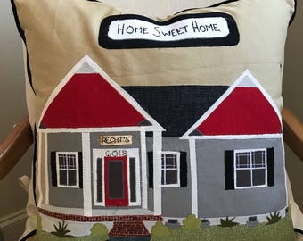 Custom Home Pillow , Great housewarming gift idea