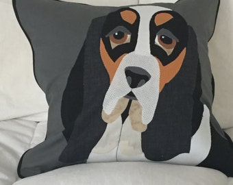 Basset Hound Pillow Cover