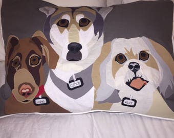 Custom Pet Pillow - Trio