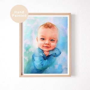 Art Commission Watercolor Family Painting, Custom Portrait, Personalized Gift For Mum And Dad, Personalised Anniversary Gift