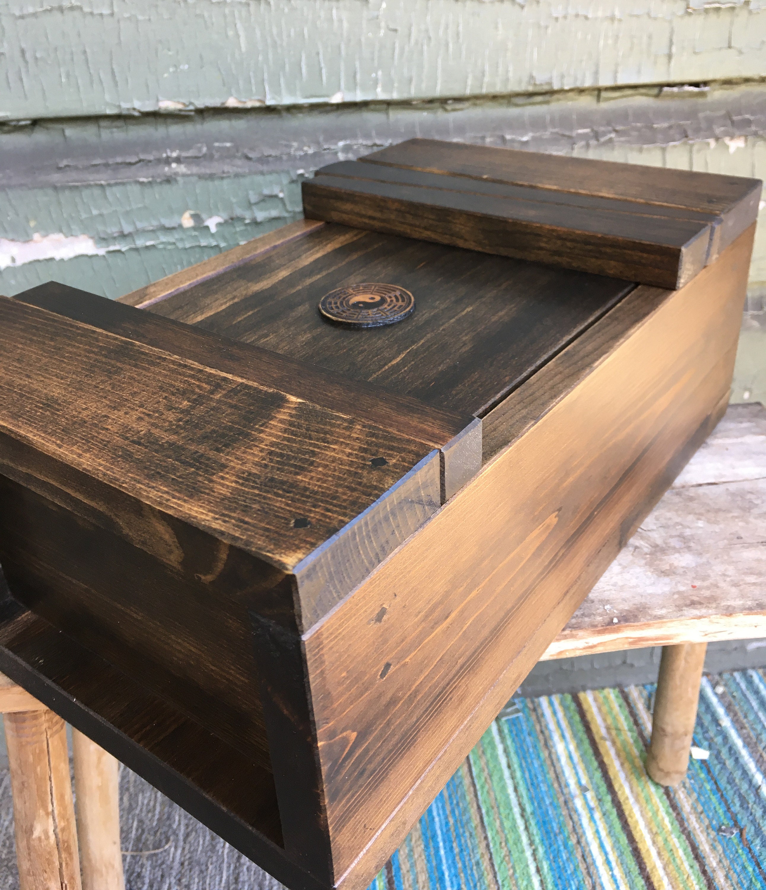 Harmony Box Rustic Wooden Nail Box Small Japanese Style Etsy