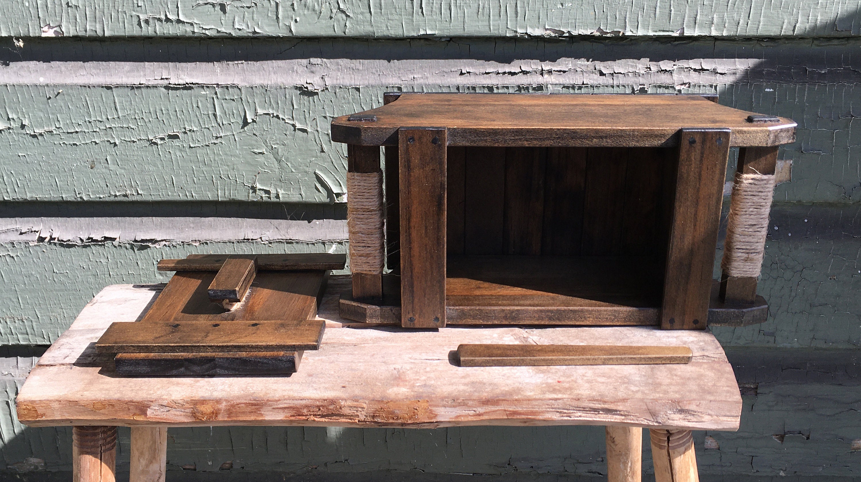 Rustic Wooden Nail Box Small Reclaimed Wood Box Etsy