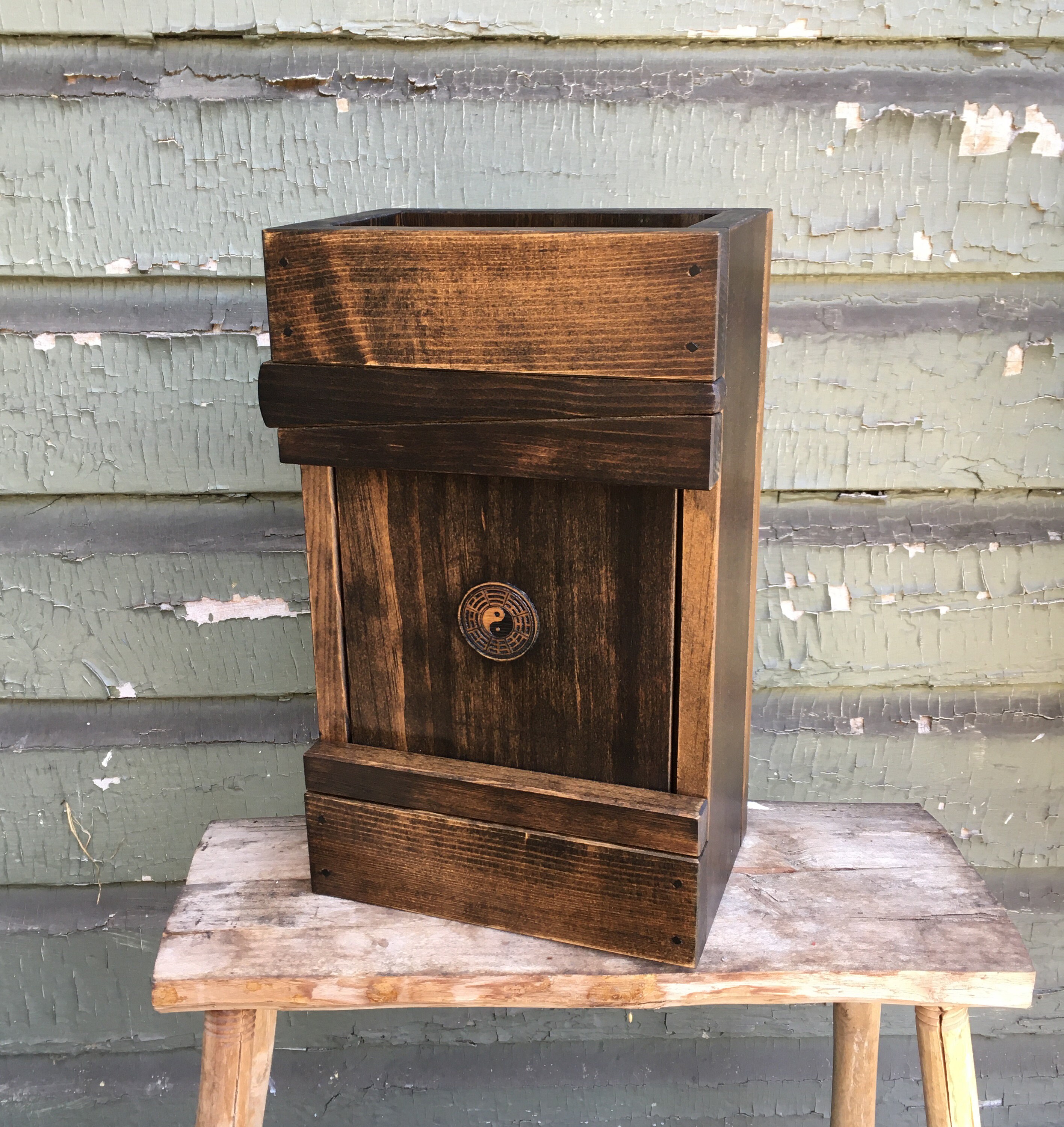 Harmony Box Rustic Wooden Nail Box Small Japanese Style Etsy