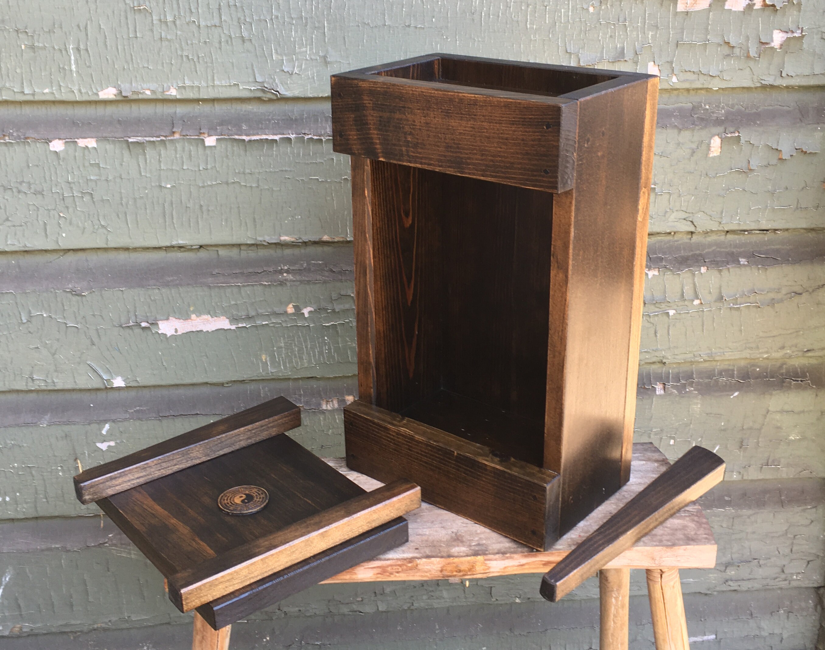 Harmony Box Rustic Wooden Nail Box Small Japanese Style Etsy