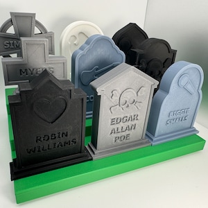 Custom Mini Headstone Tombstone for Halloween Gothic Decoration Display