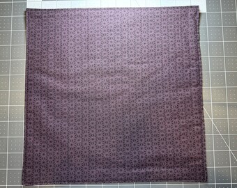 Purple Points Pocket Square, Large 11in, Hank with Black Cotton Backing
