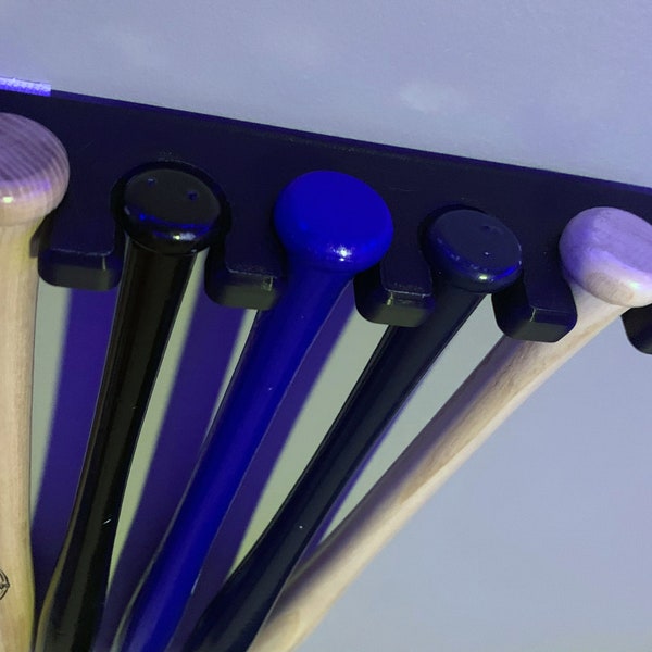 Mini Baseball Bat Rack Holder - Display Miniature Souvenir Bats in Style