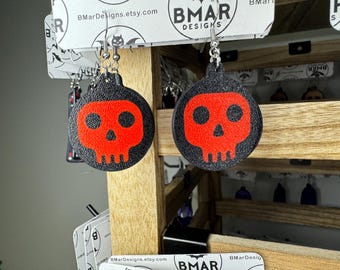 Skull Earrings, Little Skulls for Halloween or Fall