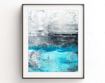 Art digital print abstract wall art decor instant download printable art blue modern white wall decor framed abstract print modern artwork