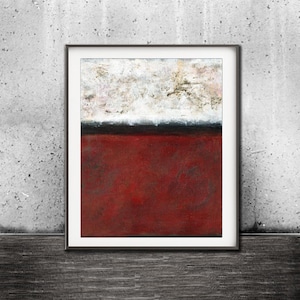 Abstract red print XXL 20 x 24 digital download printable art modern painting wall decor art modern red artwork decor Wishing Well Gallery