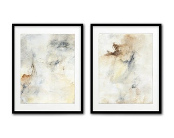 Set of 2 digital prints printable art instant download wall decor diptych prints abstract digital print painting modern artwork home decor