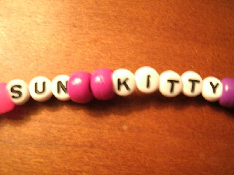 Espeon Perler Bead Kandi Necklace