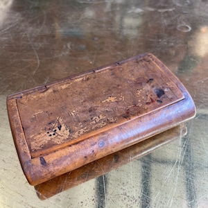 Antique 18th/19th Century Burlwood Tobacco Box