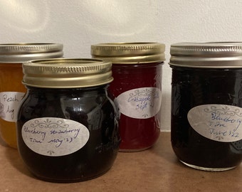 Homemade jams and jellies