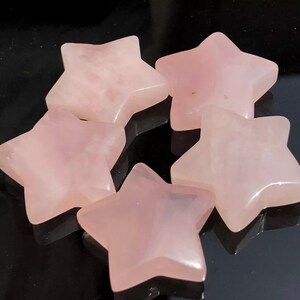 Pink Quartz Star Shaped Stone