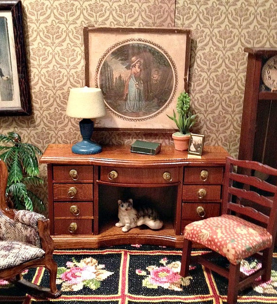 Miniature Shackman Credenza Or Buffet For Dining Room Vintage Etsy