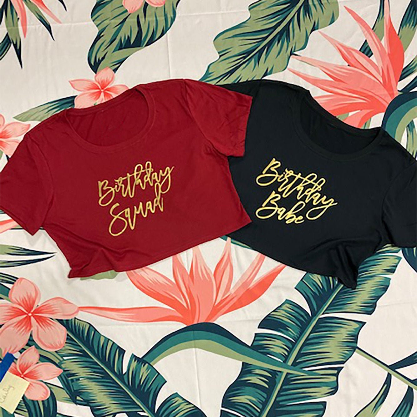 crop top birthday shirts