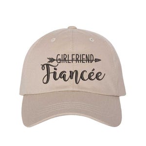 Girlfriend Fiancée & Boyfriend Fiancé Hat Set Engagement Hats for Couples, Proposal Gift, His and Hers Engagement Embroidered Baseball Caps image 6