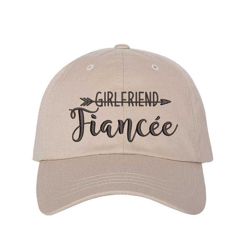 Girlfriend Fiancée & Boyfriend Fiancé Hat Set Engagement Hats for Couples, Proposal Gift, His and Hers Engagement Embroidered Baseball Caps image 6