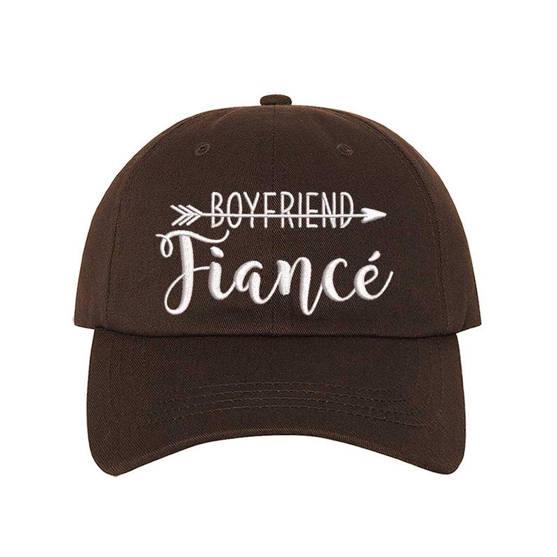 Girlfriend Fiancée & Boyfriend Fiancé Hat Set Engagement Hats for Couples, Proposal Gift, His and Hers Engagement Embroidered Baseball Caps image 10